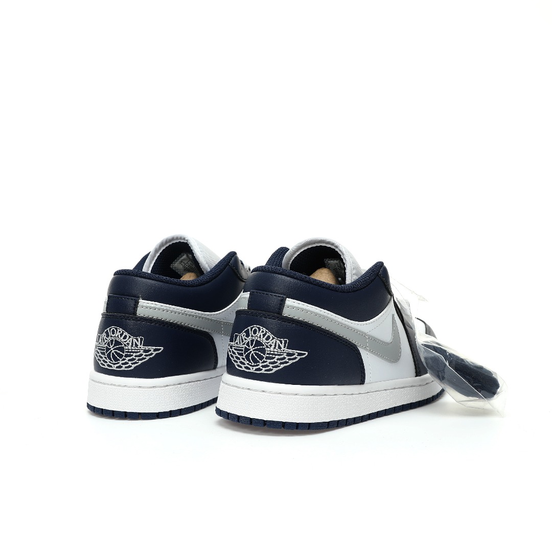 Jordan 1 Low Wolf Grey Midnight Navy