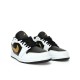 Jordan 1 Low White Black Metallic Gold Swoosh