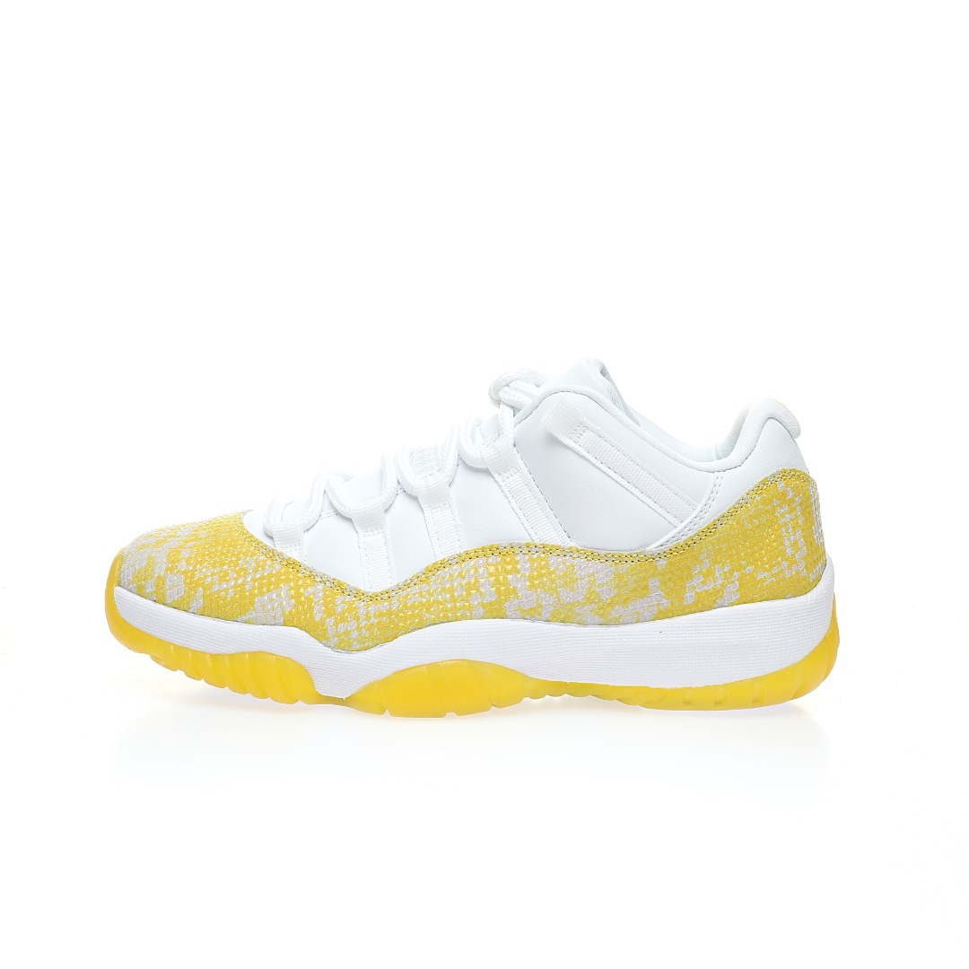 Jordan 11 Retro Low Yellow Snakeskin  