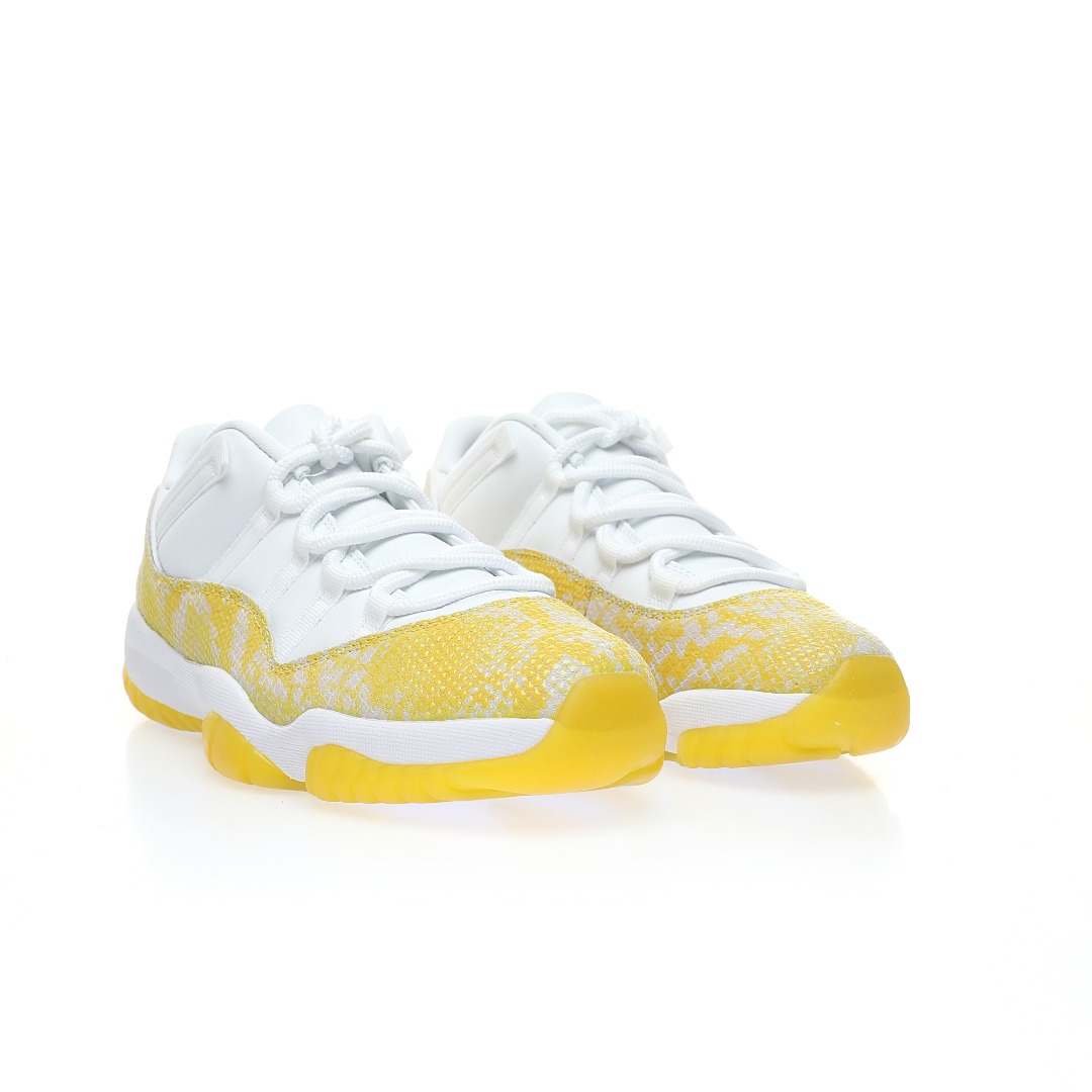 Jordan 11 Retro Low Yellow Snakeskin  