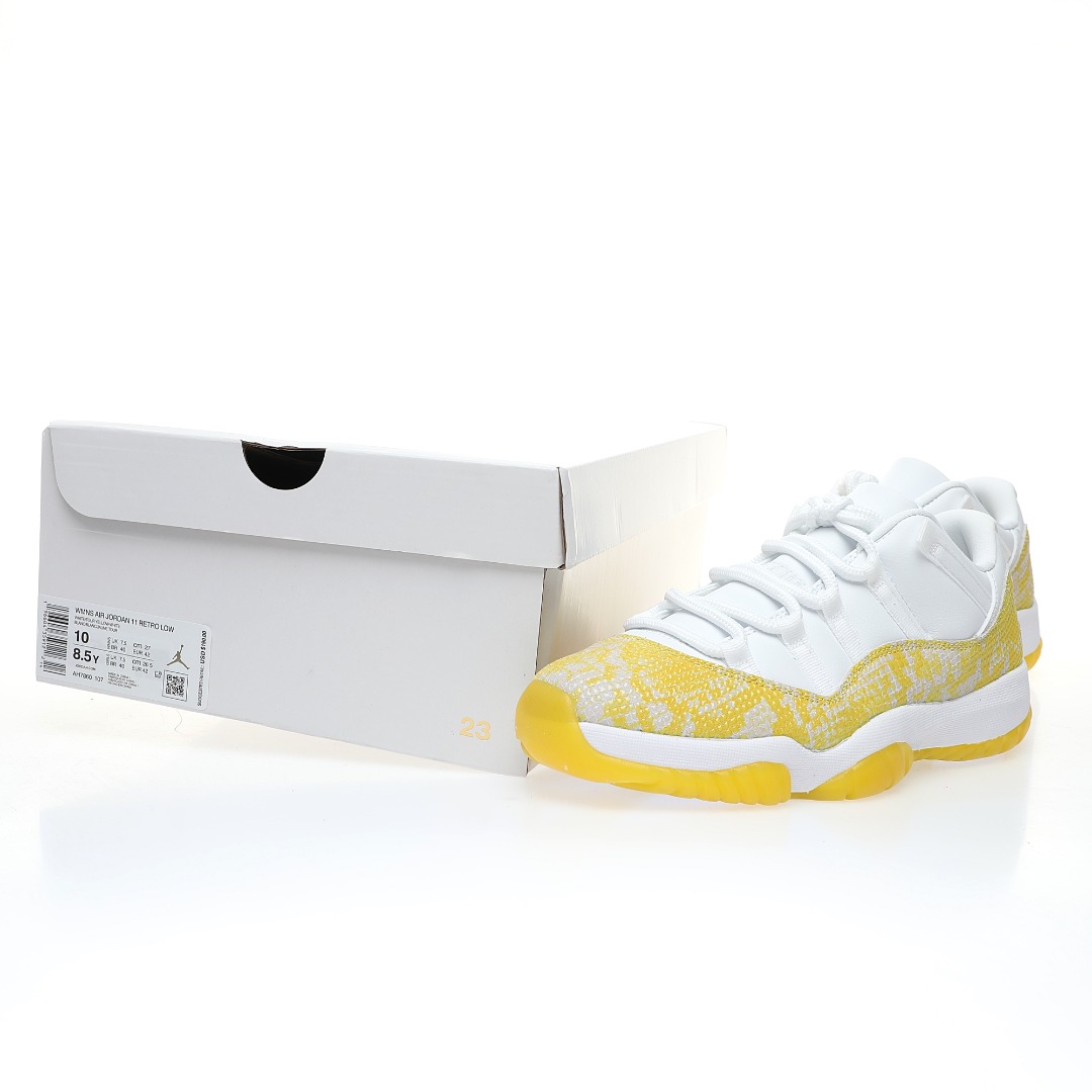 Jordan 11 Retro Low Yellow Snakeskin  