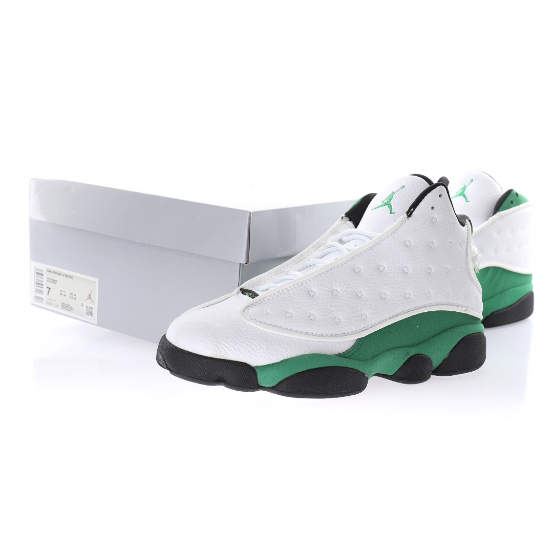 Jordan 13 Retro White Lucky Green