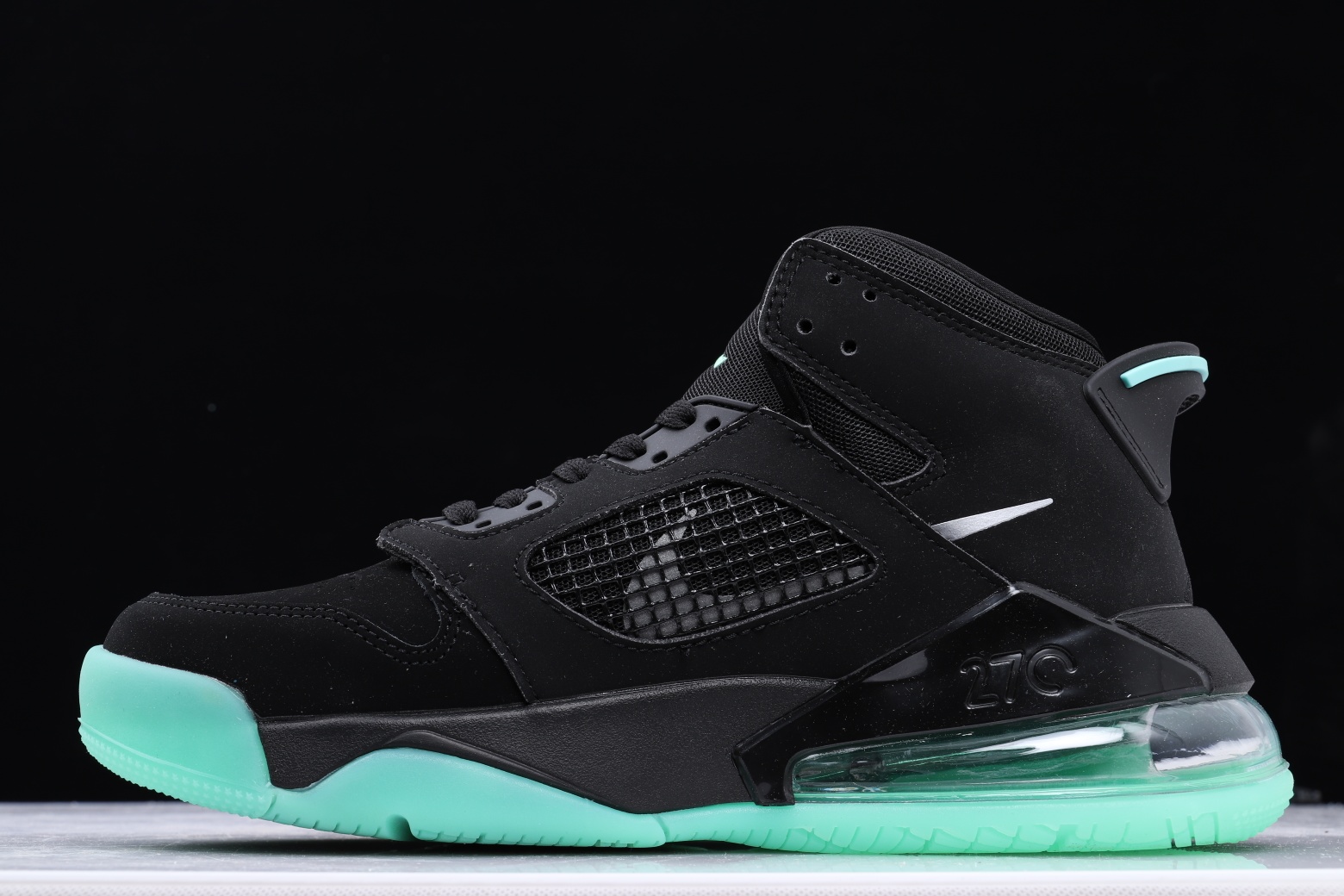 Jordan Mars 270 Black Green Glow