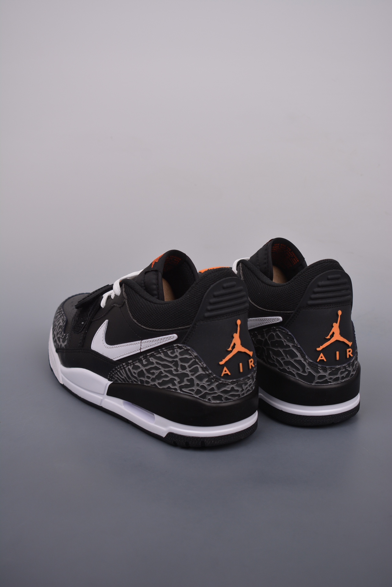 Jordan Legacy 312 Low Black Wolf Grey Safety Orange White 