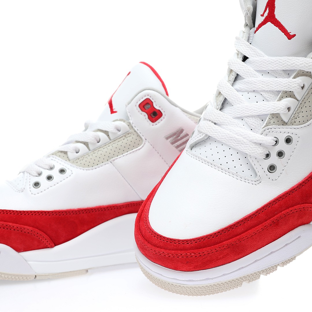 Jordan 3 Retro Tinker White University Red