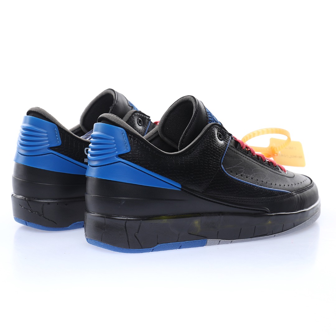 Jordan 2 Retro Low SP Off-White 'BLACK VARSITY ROYAL'