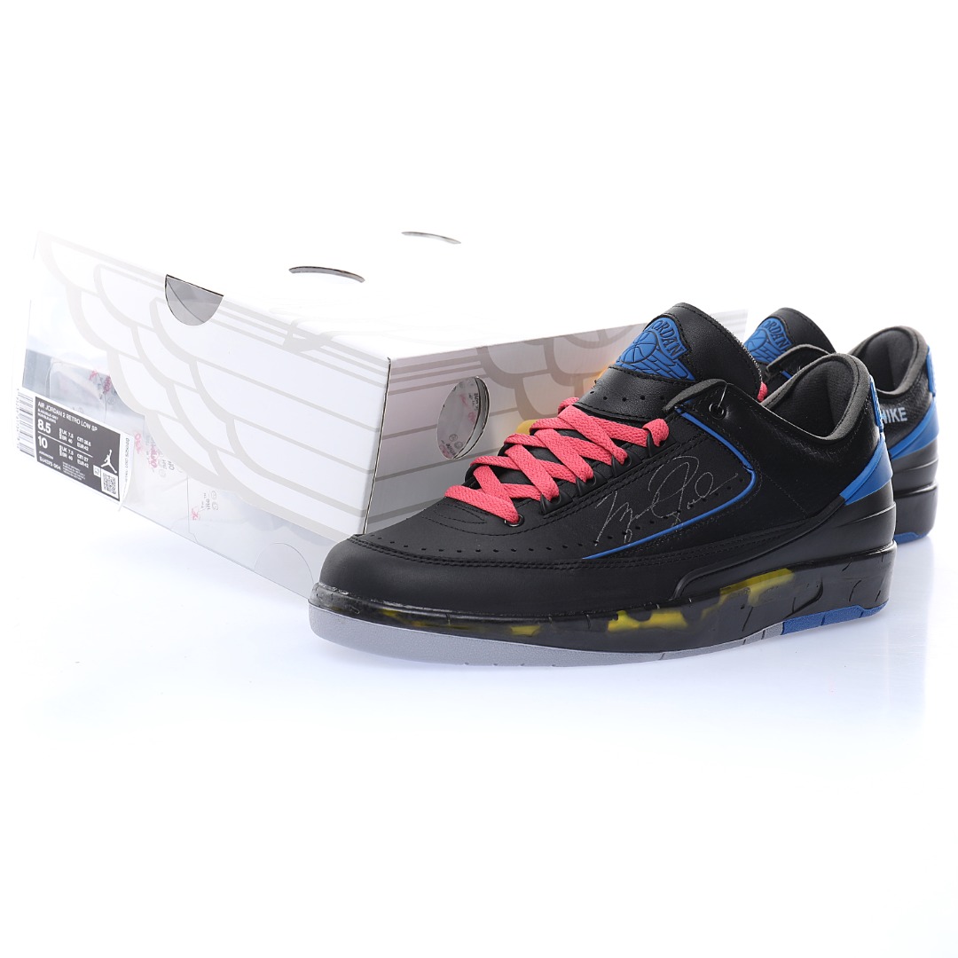 Jordan 2 Retro Low SP Off-White 'BLACK VARSITY ROYAL'