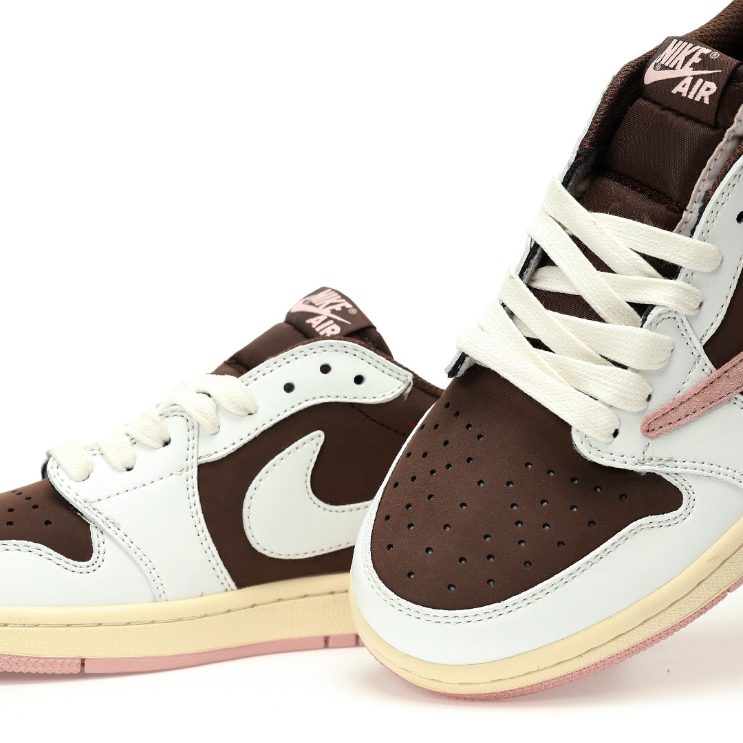 Travis Scott X Nike Wmns Air Jordan 1 Low OG SP"Dark Pony Pink"