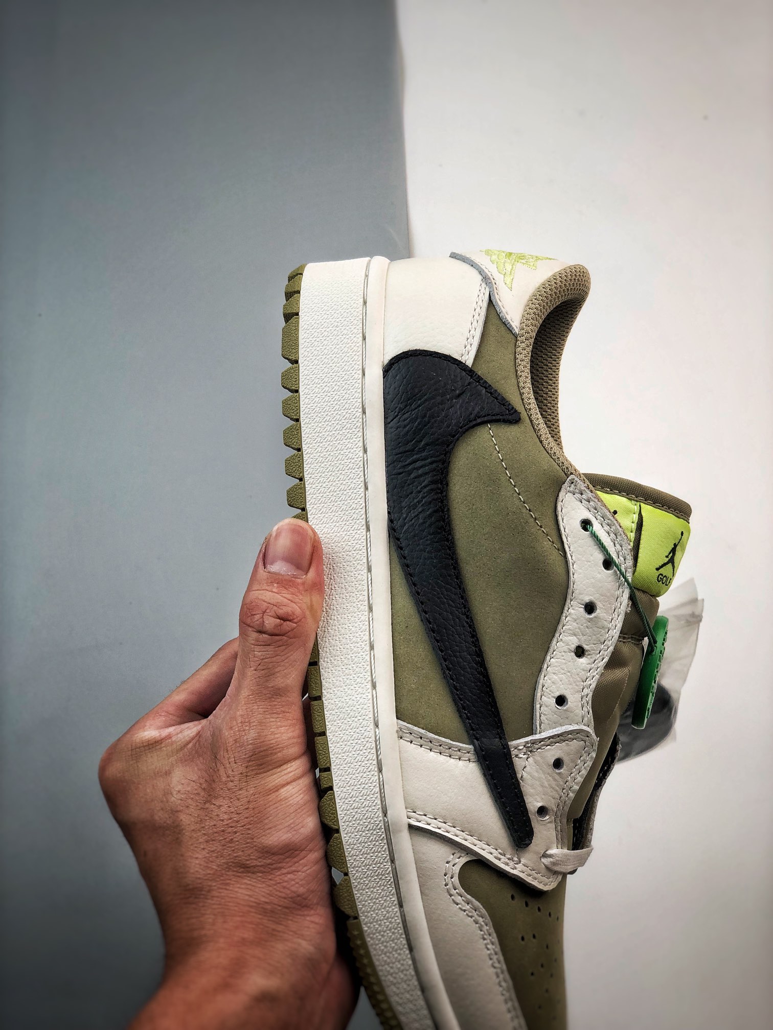 Jordan 1 Retro Low Golf Travis Scott Neutral Olive