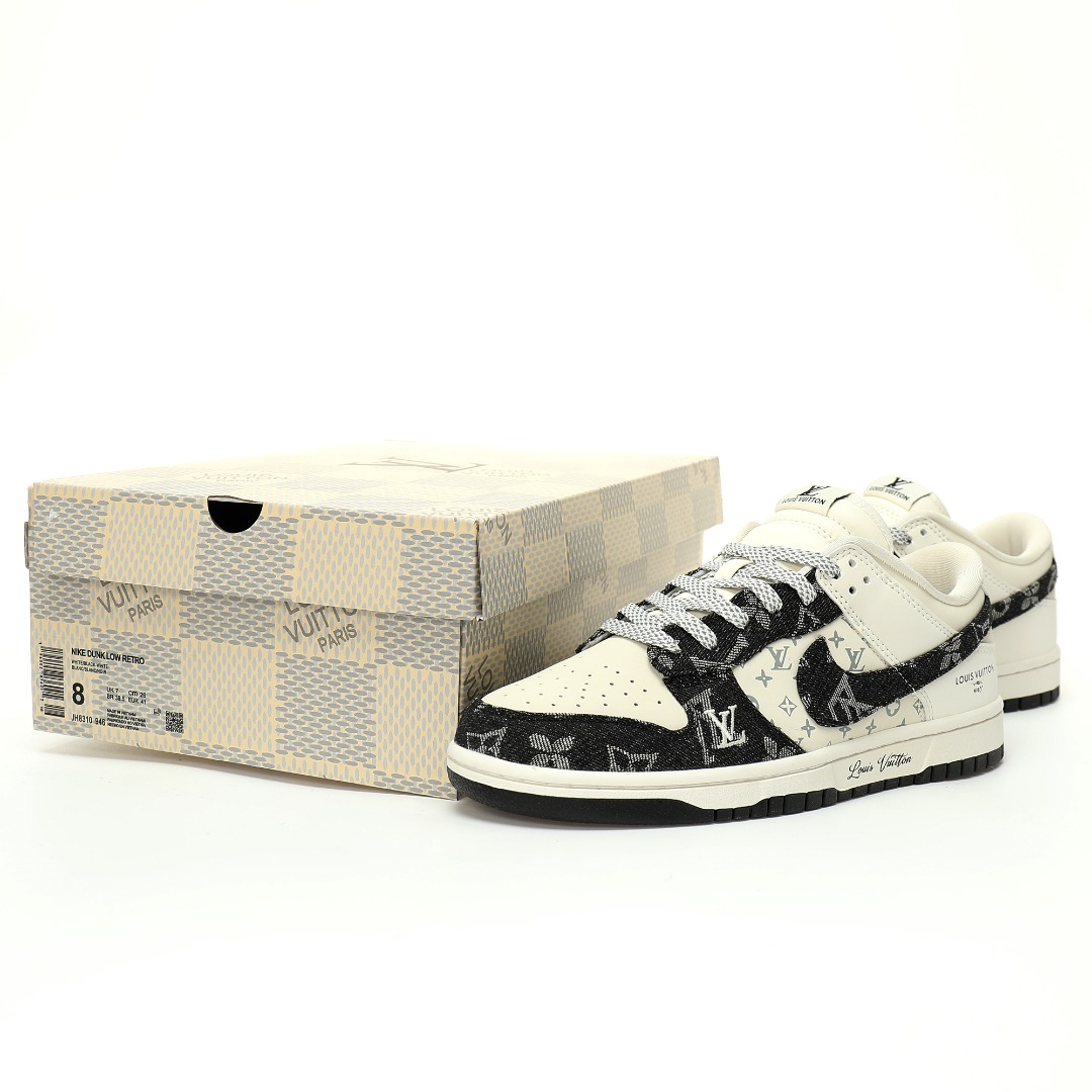 Nike SB Dunk Low Lot x Louis Vuitton"Black/Beige/LV Monogram"