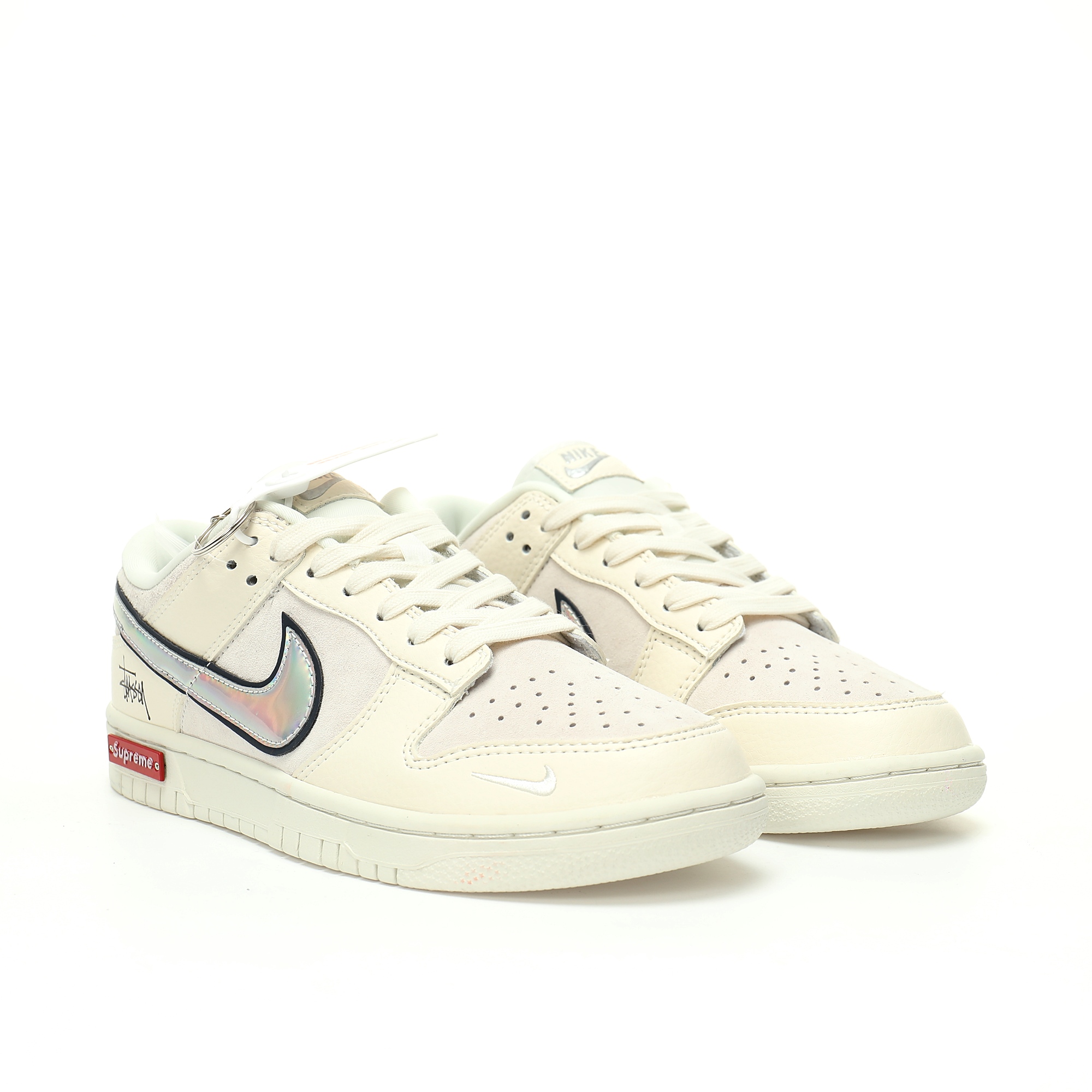 Nike By You SB Dunk Low Retro SP x Supremex Stussy 